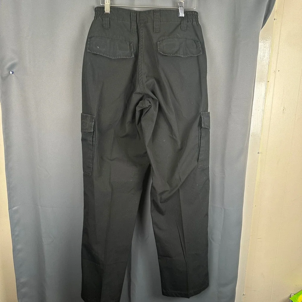 Propper Mens Tactical Cargo Pants Black Ripstop Work Uniform 30x34